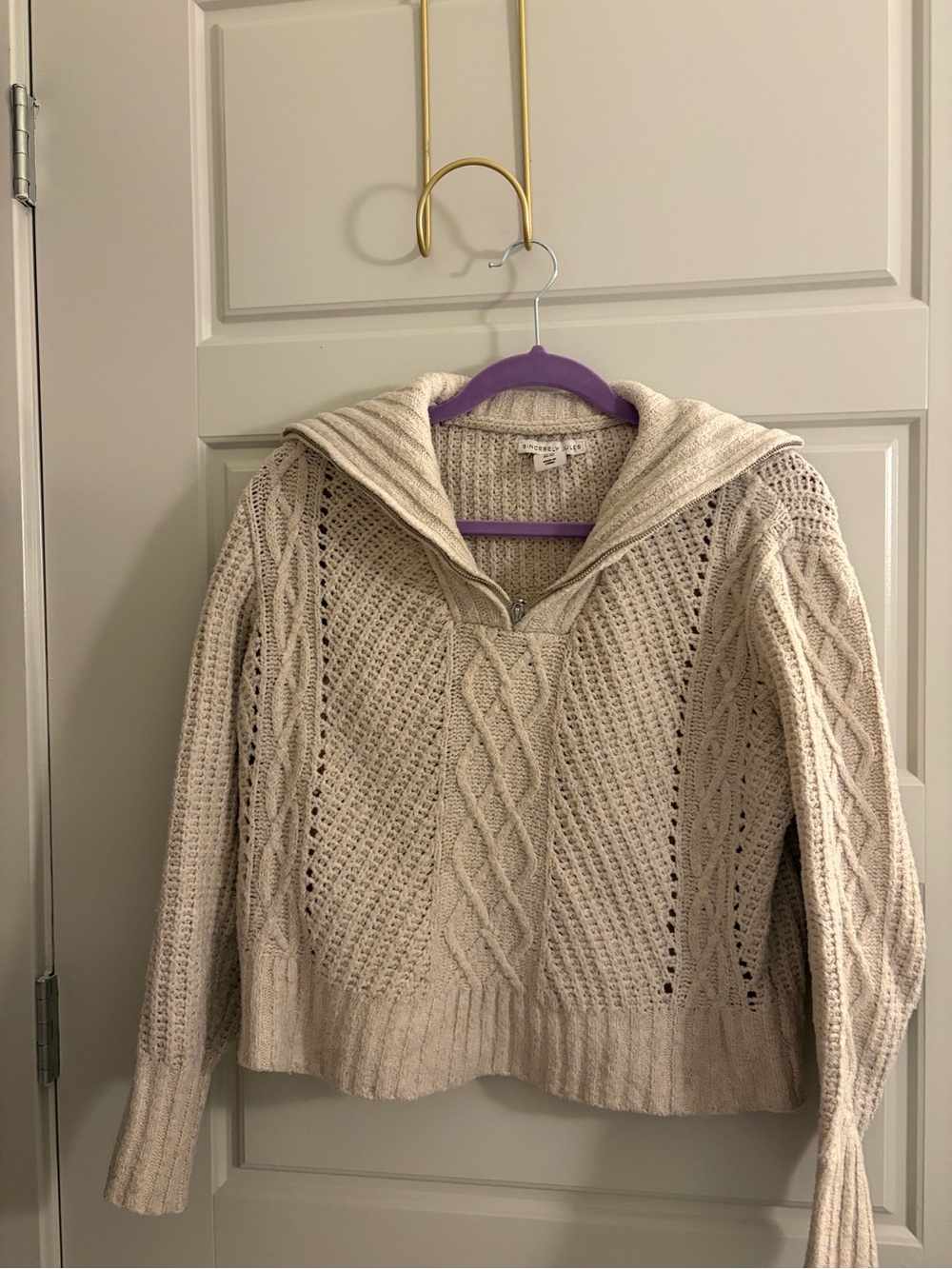 Cream sweater